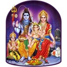 "Shiva Family Purple" T-Shirt